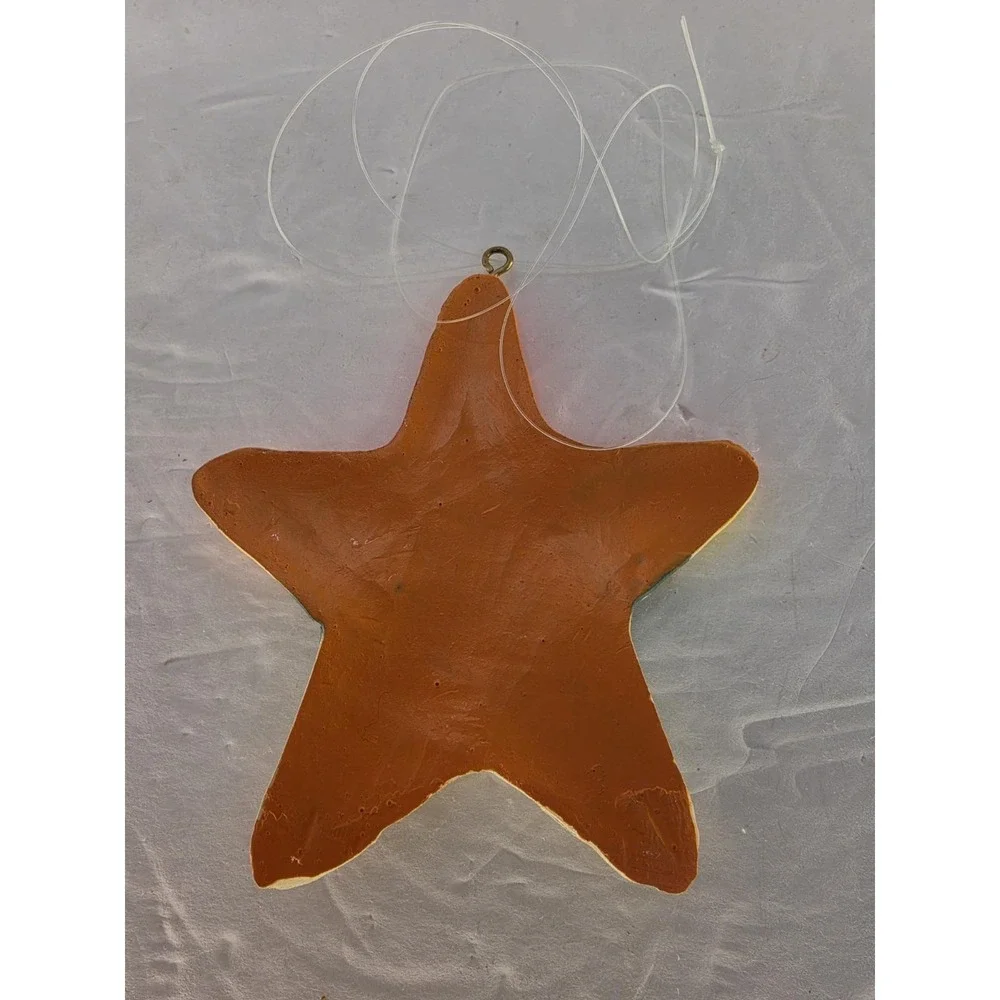 Hand Painted Tropical Starfish Beach Coastal Decor Sailboat Palm...